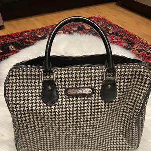Ralph Lauren Houndstooth Satchel